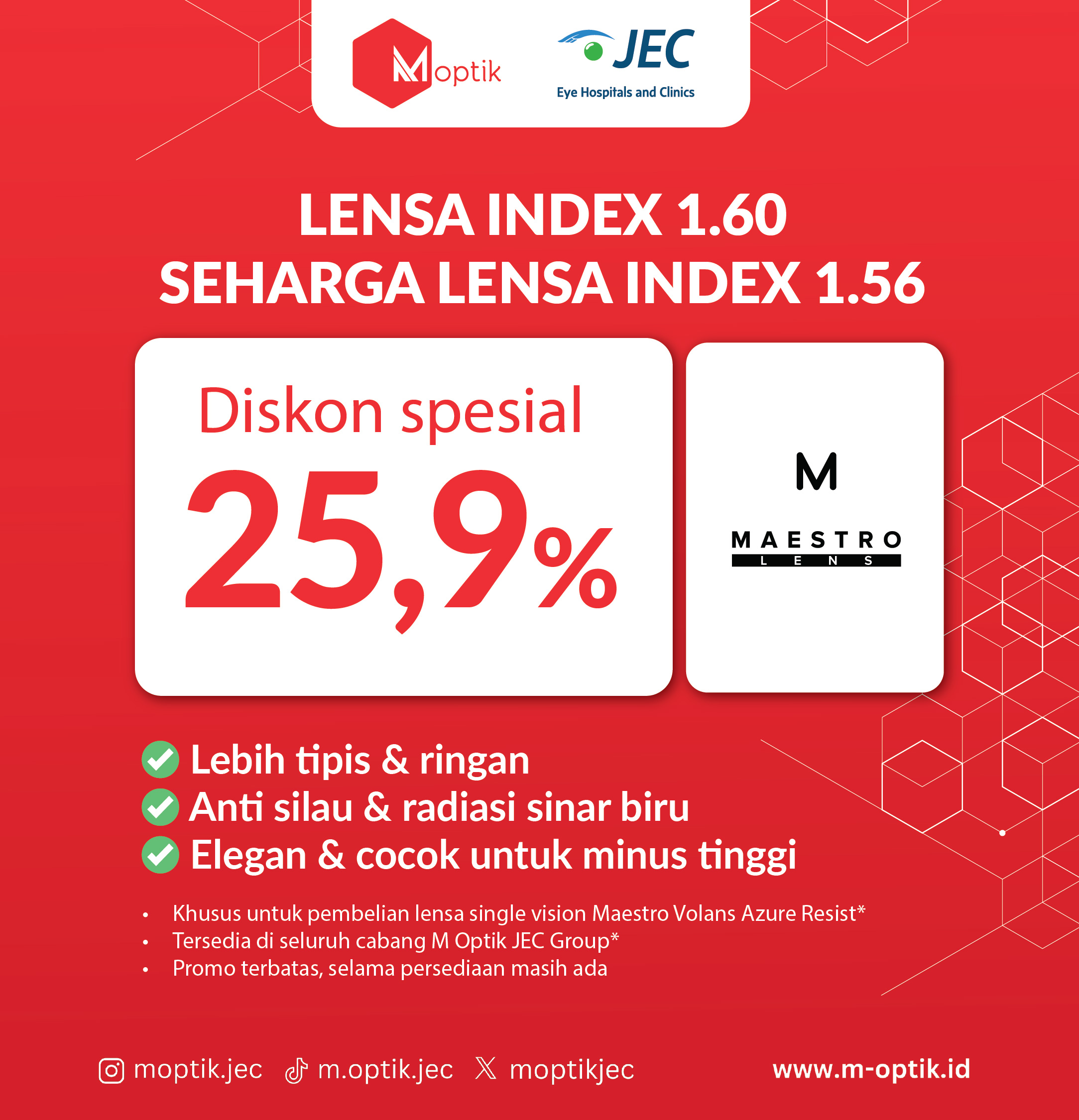 PROMO UPGRADE LENSA MAESTRO